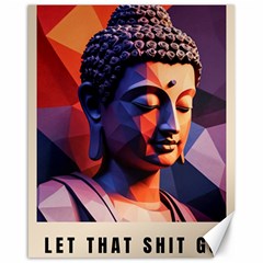 Let That Shit Go Buddha Low Poly (6) Canvas 16  X 20 