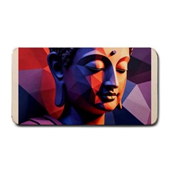 Let That Shit Go Buddha Low Poly (6) Medium Bar Mat by 1xmerch