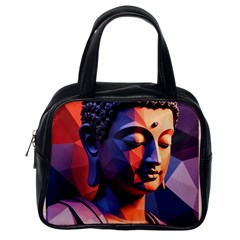 Let That Shit Go Buddha Low Poly (6) Classic Handbag (one Side) by 1xmerch