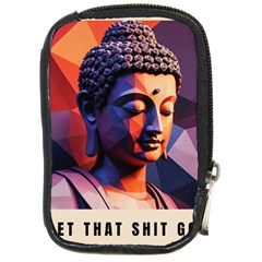 Let That Shit Go Buddha Low Poly (6) Compact Camera Leather Case by 1xmerch