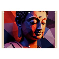 Let That Shit Go Buddha Low Poly (6) Banner And Sign 6  X 4  by 1xmerch