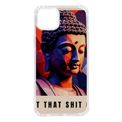 Let That Shit Go Buddha Low Poly (6) Iphone 14 Plus Tpu Uv Print Case by 1xmerch