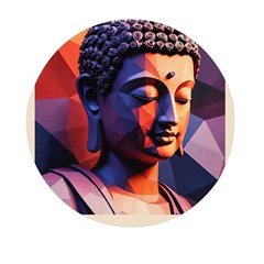 Let That Shit Go Buddha Low Poly (6) Mini Round Pill Box (pack Of 3)