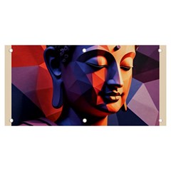 Let That Shit Go Buddha Low Poly (6) Banner And Sign 6  X 3  by 1xmerch
