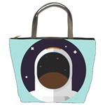 Astronaut Space Astronomy Universe Bucket Bag Front