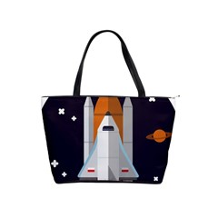 Rocket Space Universe Spaceship Classic Shoulder Handbag