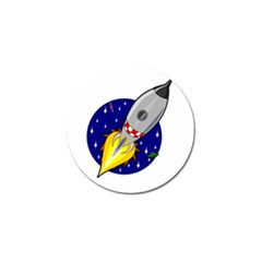 Rocket Ship Launch Vehicle Moon Golf Ball Marker (10 Pack)