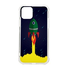 Rocket Halftone Astrology Astronaut Iphone 11 Pro 5 8 Inch Tpu Uv Print Case by Sarkoni