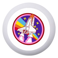 Badge Patch Pink Rainbow Rocket Dento Box With Mirror