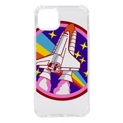 Badge Patch Pink Rainbow Rocket Iphone 14 Plus Tpu Uv Print Case