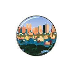 City Buildings Urban Dawn Hat Clip Ball Marker (10 Pack)