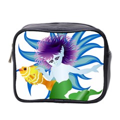 Mermaid Fantasy Undersea Merman Mini Toiletries Bag (two Sides)