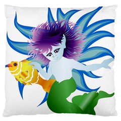 Mermaid Fantasy Undersea Merman Large Cushion Case (one Side)