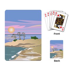 Vacation Island Sunset Sunrise Playing Cards Single Design (rectangle)