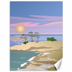 Vacation Island Sunset Sunrise Canvas 36  X 48 