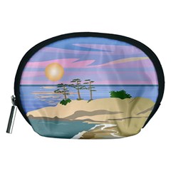 Vacation Island Sunset Sunrise Accessory Pouch (medium)