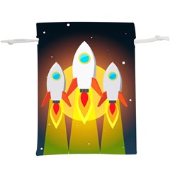 Rocket Take Off Missiles Cosmos Lightweight Drawstring Pouch (xl)