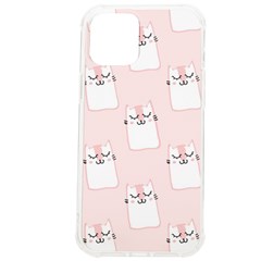 Pattern Pink Cute Sweet Fur Cats Iphone 12 Pro Max Tpu Uv Print Case