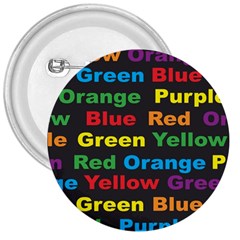 Red Yellow Blue Green Purple 3  Buttons by Sarkoni