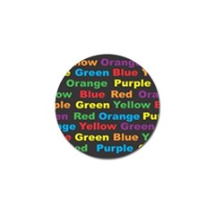 Red Yellow Blue Green Purple Golf Ball Marker (4 Pack) by Sarkoni