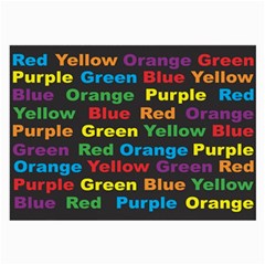 Red Yellow Blue Green Purple Large Glasses Cloth