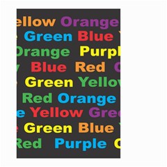 Red Yellow Blue Green Purple Small Garden Flag (two Sides)