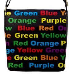 Red Yellow Blue Green Purple Flap Closure Messenger Bag (s)