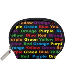 Red Yellow Blue Green Purple Accessory Pouch (small)
