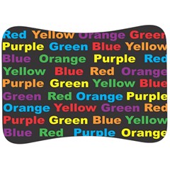 Red Yellow Blue Green Purple Velour Seat Head Rest Cushion