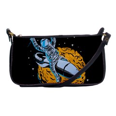 Astronaut Planet Space Science Shoulder Clutch Bag