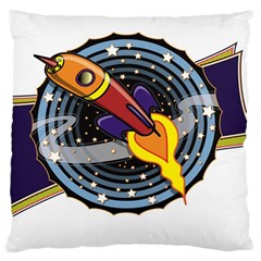 Rocket Space Clipart Illustrator Large Cushion Case (one Side)