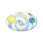 Science Fiction Outer Space Sticker Oval (100 pack) Front