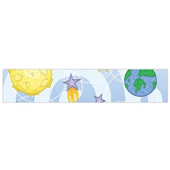 Science Fiction Outer Space Small Premium Plush Fleece Scarf