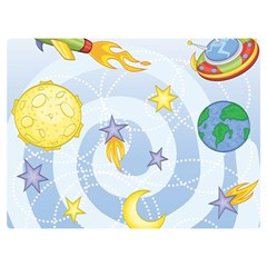 Science Fiction Outer Space Premium Plush Fleece Blanket (extra Small) by Sarkoni