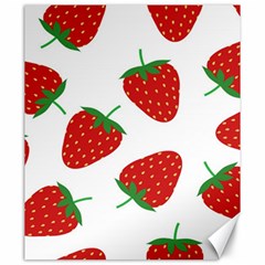 Seamless Pattern Fresh Strawberry Canvas 20  X 24 