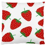 Seamless Pattern Fresh Strawberry Large Cushion Case (One Side) Front