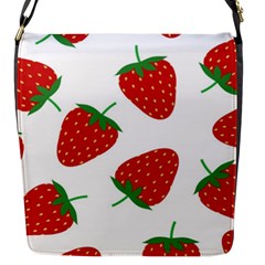 Seamless Pattern Fresh Strawberry Flap Closure Messenger Bag (s)