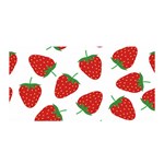 Seamless Pattern Fresh Strawberry Satin Wrap 35  x 70  Front