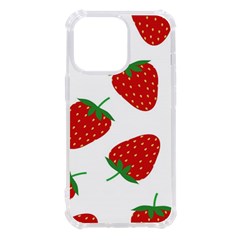 Seamless Pattern Fresh Strawberry Iphone 13 Pro Tpu Uv Print Case by Sarkoni