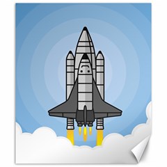 Rocket Shuttle Spaceship Science Canvas 20  X 24  by Sarkoni