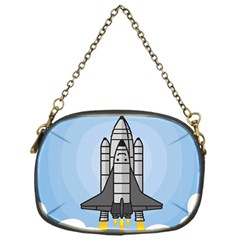 Rocket Shuttle Spaceship Science Chain Purse (one Side)