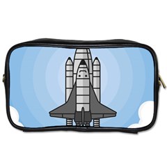 Rocket Shuttle Spaceship Science Toiletries Bag (two Sides)