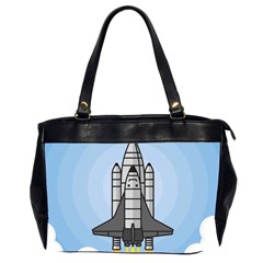 Rocket Shuttle Spaceship Science Oversize Office Handbag (2 Sides)