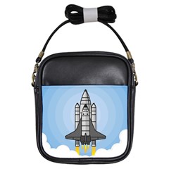 Rocket Shuttle Spaceship Science Girls Sling Bag