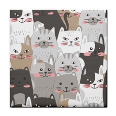 Cute Cats Seamless Pattern Face Towel