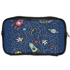 Cat Cosmos Cosmonaut Rocket Toiletries Bag (one Side) by Grandong