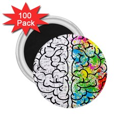 Brain Mind Psychology Idea Drawing 2.25  Magnets (100 pack) 