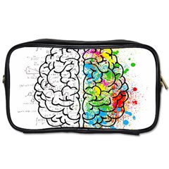 Brain Mind Psychology Idea Drawing Toiletries Bag (two Sides) by Grandong