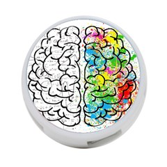 Brain Mind Psychology Idea Drawing 4-Port USB Hub (Two Sides)