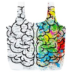 Brain Mind Psychology Idea Drawing Full Print Recycle Bag (XXXL)